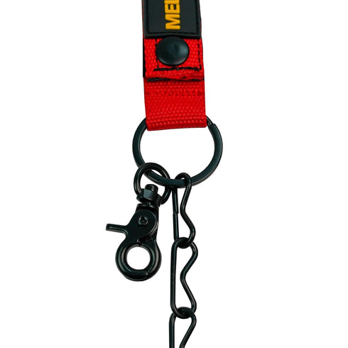 MELOTOUGH Tape Thong for Tool Belt Waist Electricians Tape Holder Chain with Keyring and Trigger Snap Hook (1 PACK)