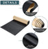 NATGAI Sponge Neoprene with Adhesive Foam Rubber Sheet - 1/8” Thick X 12” Wide X 54” Long, DIY, Gaskets, Crafts