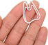 Tooth Shaped Paper Clips, 100Pcs Mini Cute Hollow Electroplated Metal Office Clips
