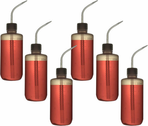 TN LAB LDPE Squeezable Wash Bottle 500ml (6-Pack)
