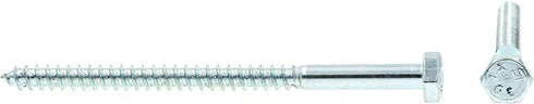 Prime-Line 9055249 Hex Lag Screws, 1/4 In. X 4 In., A307 Grade A Zinc Plated Steel (50 Pack) by PRIME-LINE