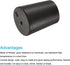 MECCANIXITY Rubber Tapered Plug 16mm to 20mm Black with Hole, Test Tubes Bungs Stopper, 10 Pieces
