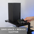 VIVO Clamp-on 15 inch Desk Extension Shelf for Gaming Devices, Ergonomic Monitor Riser and Desktop Organizer