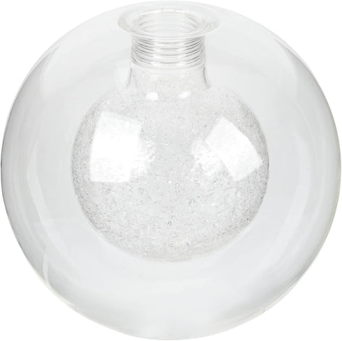 Kichvoe G9 Double Glass Lampshade Round Globe Hand Blown Glass Chandelier Replacement