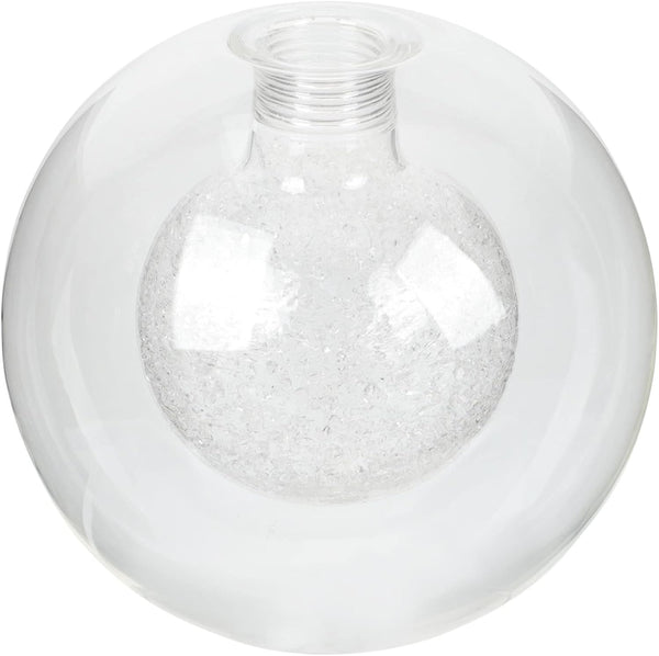 Kichvoe G9 Double Glass Lampshade Round Globe Hand Blown Glass Chandelier Replacement