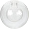 Kichvoe G9 Double Glass Lampshade Round Globe Hand Blown Glass Chandelier Replacement