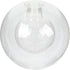 Kichvoe G9 Double Glass Lampshade Round Globe Hand Blown Glass Chandelier Replacement