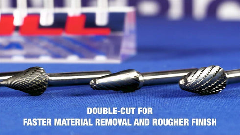 Drill America SA-5NF Carbide Burr, Rotary File, 1/2" Dia. x 1" Cut Length, DUL Series
