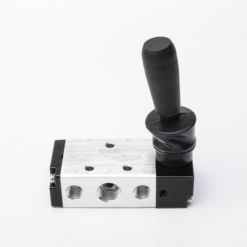 JIUWU 4H210-085 Way Pneumatic Air Hand Lever Operated Valve, Manual Control Valves Port 1/4 Inches
