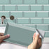 Peel & Stick Self-Adhesive Vinyl Wall Tile Transfers Brick Sticker for Home Decor, 8x4Inch/20x10CM Subway Decals