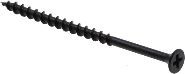 Prime-Line 9038225 Drywall Screws, Bugle Head, Phillips Drive, #8 X 3 In., Black, 25 Pack