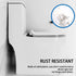 Xthrotsenk Commode Plastic Toilet Seat Hinge Replacement Universal Toilet Seats Bracket Hardware Lavatory Seat Hinge