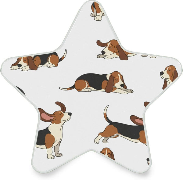 Burbuja Dogs LED Night Light Plug into Wall 0.2W Star-Shaped Nightlight Dusk to