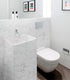 Grey White Marble Contact Paper Glossy Peel and Stick Wallpaper, Waterproof DIY Removable Contact Paper for Bathroom