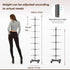 7 Retail Display Racks Tier Spinning Display Stand, Movable Shop Spinner Rack with Hooks, Retail Display Stand