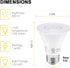 PAR20 LED Bulbs UL Listed, Dimmable Light Bulb, 7 Watt(60W Equivalent) Spotlight, E26 Base, 2700K Warm White Flood Light Bulbs for Living Room Kitchen Pantry Hotels Showroom, Indoor/Outdoor (6 Pack) by LEDLightsWorld