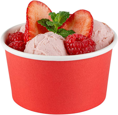 Coppetta 8-Ounce Dessert Cups, 50 Disposable Ice Cream Cups - Lids Sold