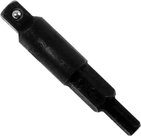 2-Piece Hexagon Key Adapters for HVAC, 1/4-Inch Square Wrench Opening, Carbon Steel