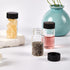 15 PCS 30ML Borosilicate Glass Vials, Small Liquid Sample Vials with 24-400 Black Screw Caps and PE Liner