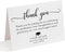 Graduation Thank You Cards Personalized with Name, 5.5x4.25 Black and White Thank