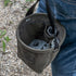 Klein Tools 5143 Canvas Tapered-Bottom Bag - Made of No. 10 Canvas, Two Interior Pockets and Snap Clip