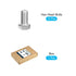 Hex Bolts 10Pcs, 5/8-11x1-1/2" 304 Stainless Steel Fully Threaded Hex Head Screw for Furniture Repair, Silver