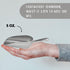Cast Aluminum Utility Scoop - 5-Ounce Round Bottom Small Ice Scoop for Multi-Purpose Use, Hand Wash Only