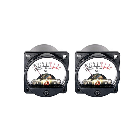Cywhrvzsf 2PCS 35mm VU Meter Stereo Audio Level Indicator Audio Meter Backlight Adjustable + Audio Level Amplifier