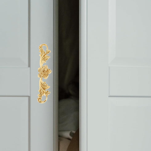 148X35X24Mm, Brass Double-Hole Cabinet Handle Metal Pulls for Dresser Drawers and Wardrobe Doors, Replacement Furniture