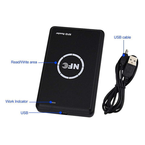 Godely 125khz 13.56Khz 5 T5577 RFID NFC Reader Writer,Handheld Key fob Smart Reader Writer,Copier,ICID Dual Band