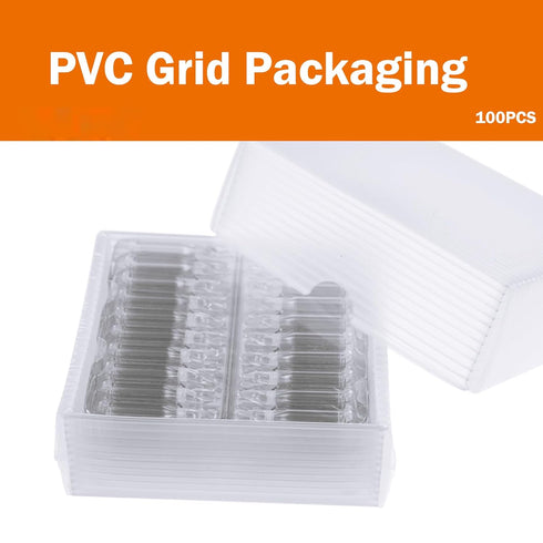 Vial Insert, 6x29mm Clear Glass with Polyspring, Volume 250ul, Pack of 100