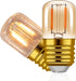 E26 LED Amber Night Light Bulbs 1W, T28 Mini Edison Tube Lamp, 2200K Warm, 10W Incandescent Equivalent