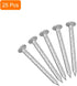 uxcell 25Pcs Fence Deck Nails, 1 Inch 304 Stainless Steel Spiral Deck Nail for Woodworking