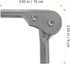 3-Gear 3.93X3.54X0.59In Pack 4 Folding Sofa Hinge Adjustable Self-Locking Support Hinge Heavy Duty Furniture Hardware