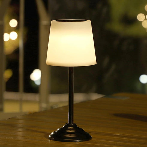 Solar Table Lamp Minimalist Desk Lamp for Nightstand Rechargeable Ambient Night Light Modern Aesthetic Bedside Lamps