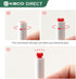 Kaco FIRST Gel Ink Pens, Pack of 2 Pieces Cute Heart Pen Set with Extra 4 Black Refills (2 White) by Kaco