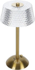 Dimmable 3 Zerodis Crystal Table Lamp Cordless LED Desk Lamp with Touch Control, Color Changing, Rechargeable Battery