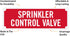 SmartSign SE-5032-ERE-REF-2x6 "Sprinkler Control Valve" Tag, 2" x 6" Engineer Grade Reflective White on Red