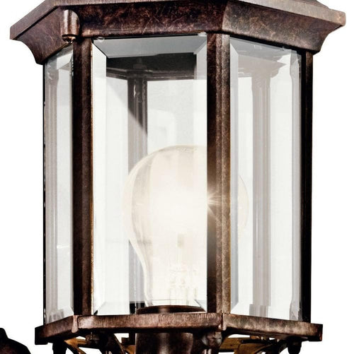 17" 1-Light (17" 6.5" 49255BK Kichler Chesapeake Outdoor Wall Light in Black, Exterior Porch Light, Coastal Wall Sconce
