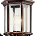 17" 1-Light (17" 6.5" 49255BK Kichler Chesapeake Outdoor Wall Light in Black, Exterior Porch Light, Coastal Wall Sconce