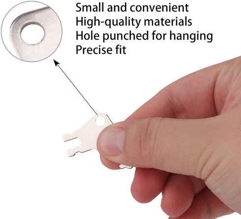 Gosknor 12pcs Paper Towel Dispenser Key for Georgia Pacific, Iron Tissue Dispenser Key Replacement Toilet Paper Holder