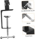 HONITANO Adjustable Desk Clamp Table Mounting C-Clamp for Lamp Light Stand and Tablet Holder with Stable Cantilever