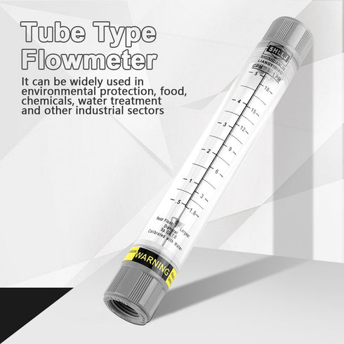 Plastic Tube Water Flow Meter Liquid Rotameter Flowmeter 0.5-5 GPM / 1.8-18 LPM for Industrial Use