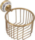 Toilet Paper Holder, Antique Hollow Out Brass Wall Mount Paper Towel Holder, High Load Capacity Toilet Wipes Holder |