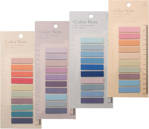 Sticky Tabs, 800 Pcs for Book, Colorful 40 Colors Translucent Annotation Tabs, Writable Page Tabs