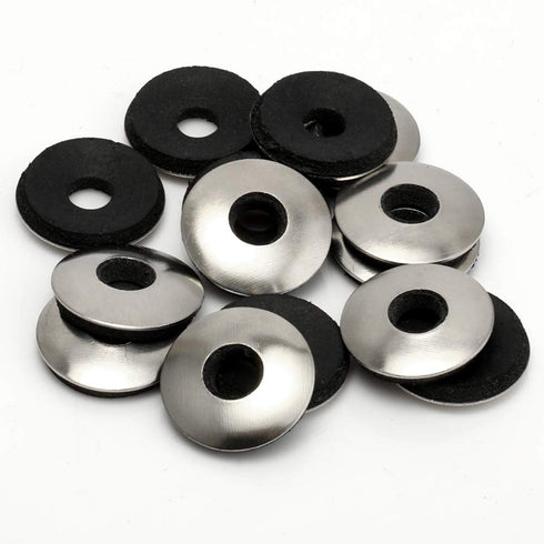 MewuDecor 1/4" x 5/8" Neoprene EPDM Bonded Sealing Washers, Stainless Steel 18-8 (304), 50 PCS