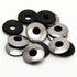 MewuDecor 1/4" x 5/8" Neoprene EPDM Bonded Sealing Washers, Stainless Steel 18-8 (304), 50 PCS