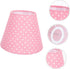 Angoily Creative Polka Dot Cloth Lampshade Cover Simple Round Fabric Light Cover with Durable Bracket Soft Light
