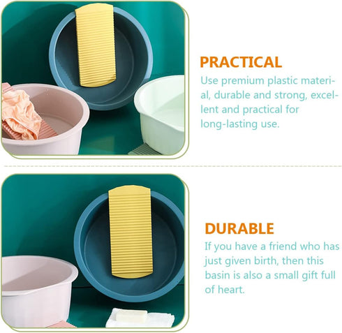 Set Underwear Baby Suit Baby Washboard Basin Washboard Basin Plastic wash Board Newborn Clothes Washtub