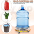 Luxshiny Movable Propane Cylinder Base: Stainless Steel Propane Tank Stand Dolly with Brake Wheel for Cylinder